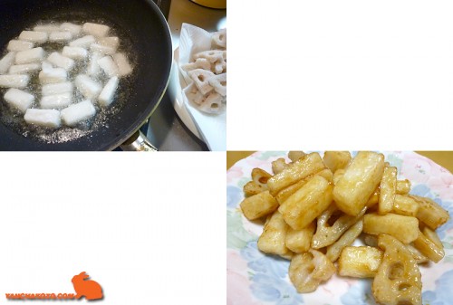 レンコンと長芋の揚げ