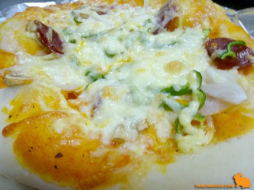 ピザ出来上がり