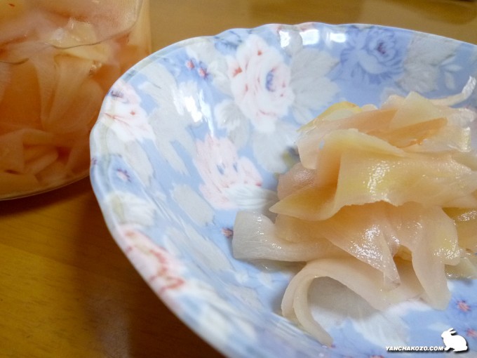 新生姜の甘酢漬け